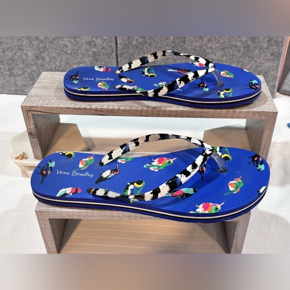 🦜Vera Bradley Parrot Flip-Flops (Size 7/8) – 🦜 - Picture 7 of 7